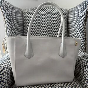Dagne Dover Legend Signature Tote | Taupe Dove Grey